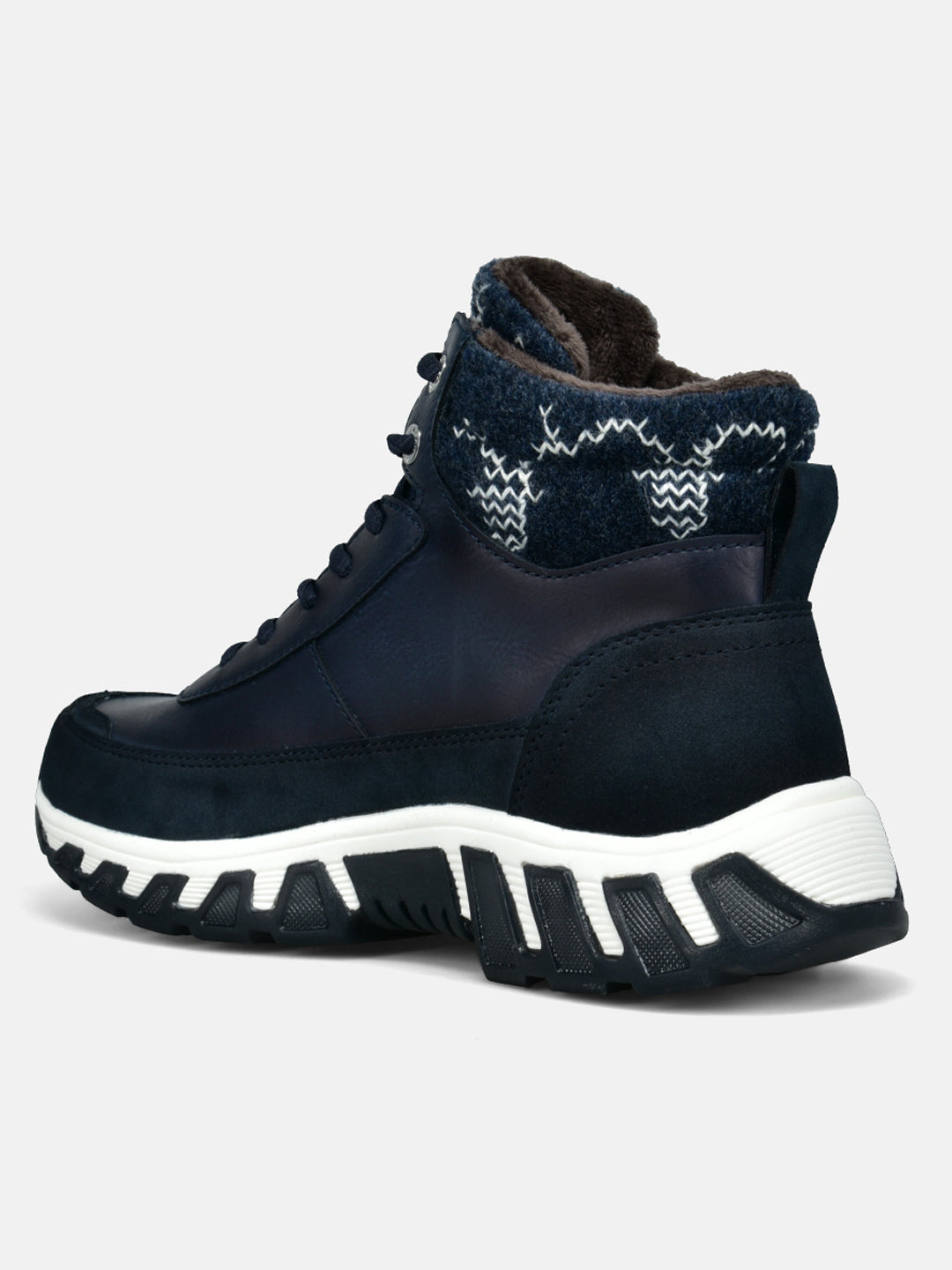 BAGATT Chi TEX Dark Blue High Top Sneakers