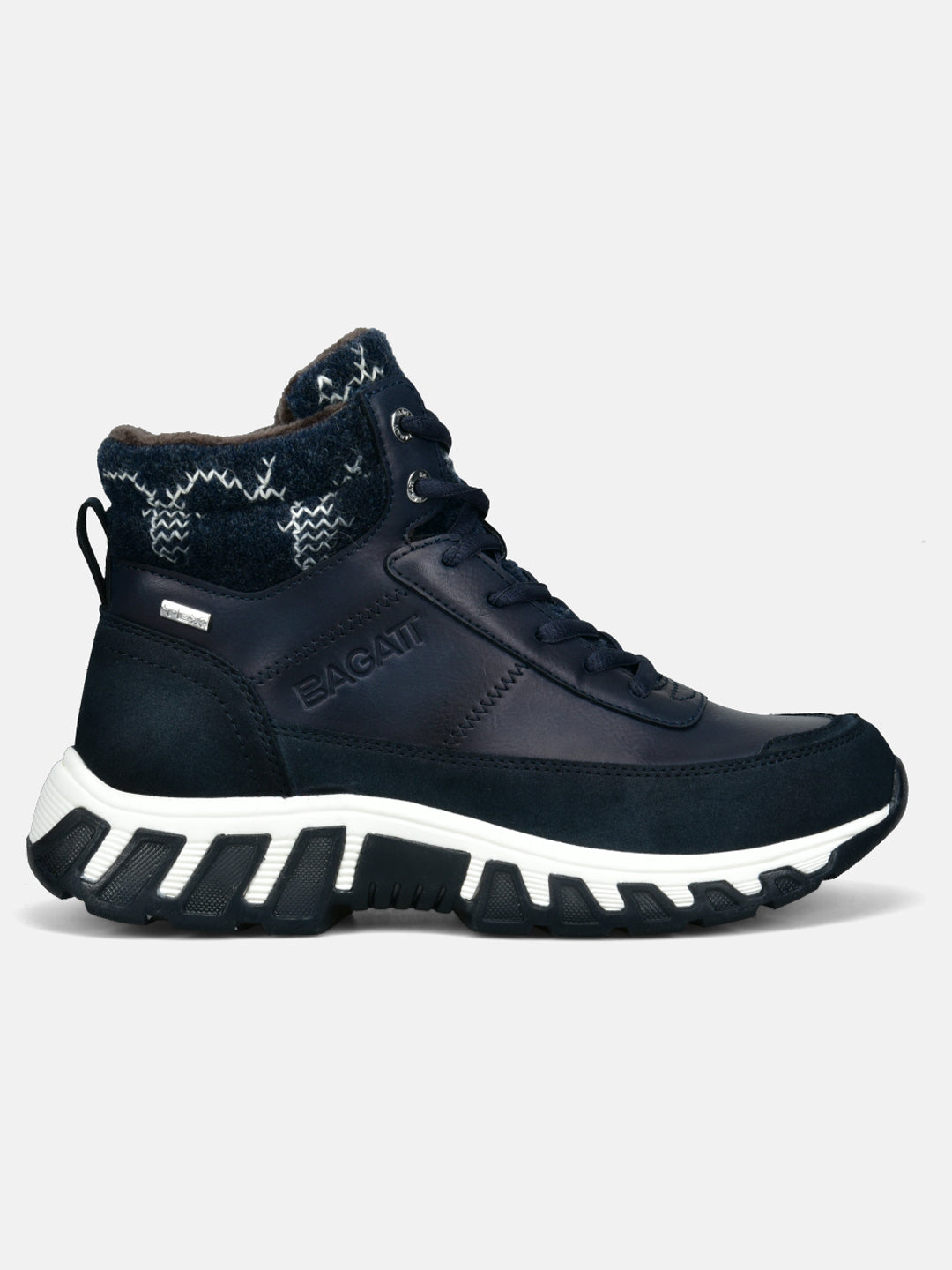 BAGATT Chi TEX Dark Blue High Top Sneakers
