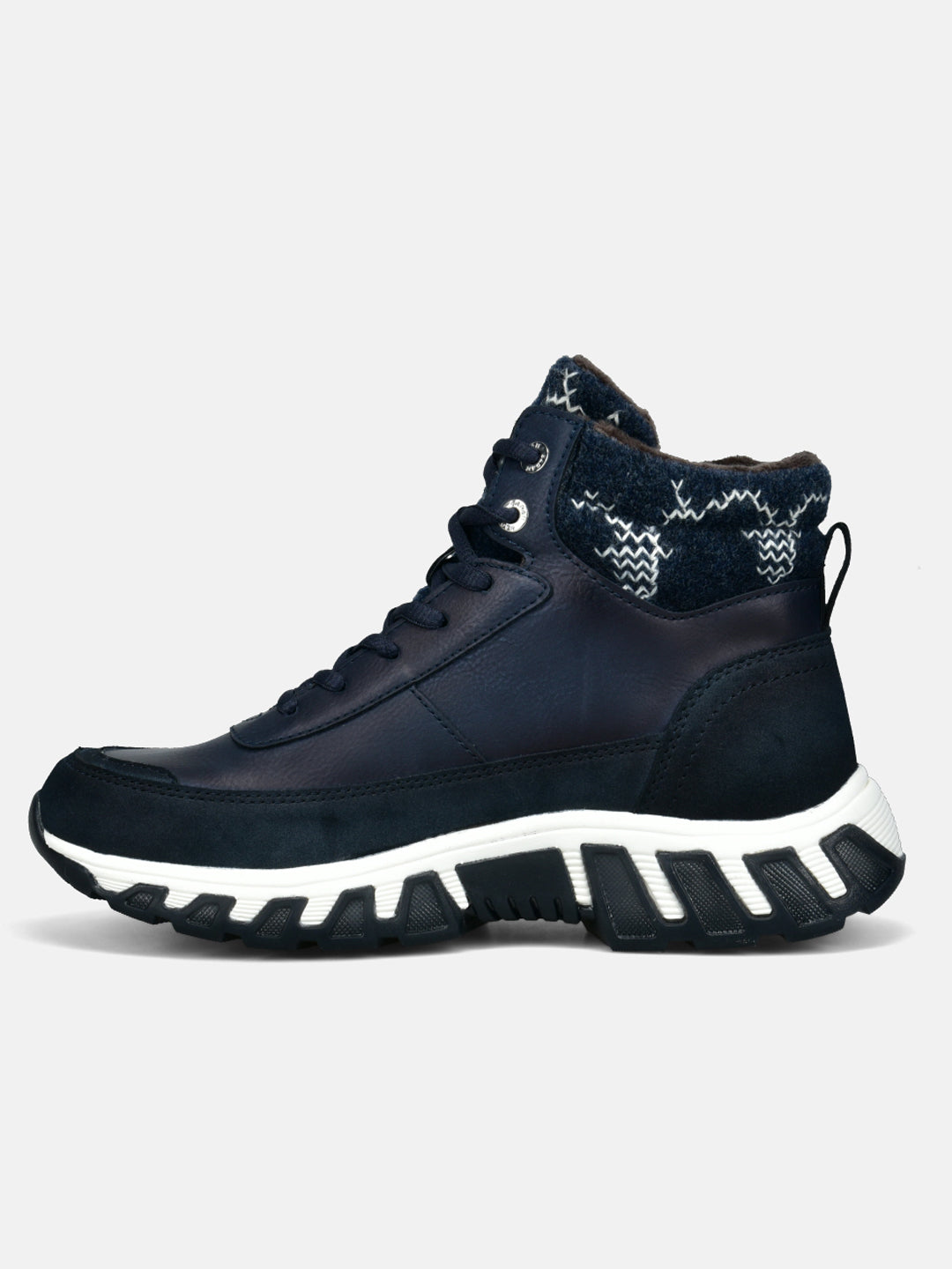 BAGATT Chi TEX Dark Blue High Top Sneakers