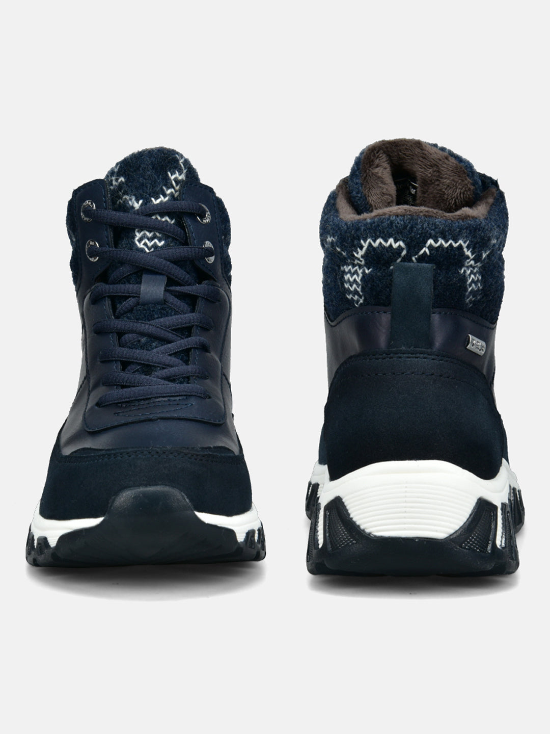 BAGATT Chi TEX Dark Blue High Top Sneakers