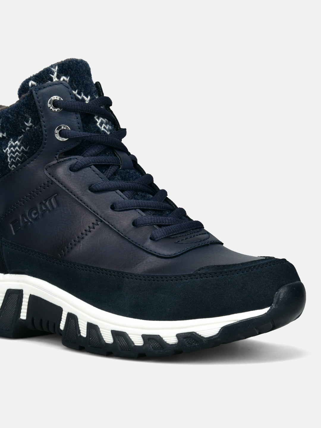 BAGATT Chi TEX Dark Blue High Top Sneakers