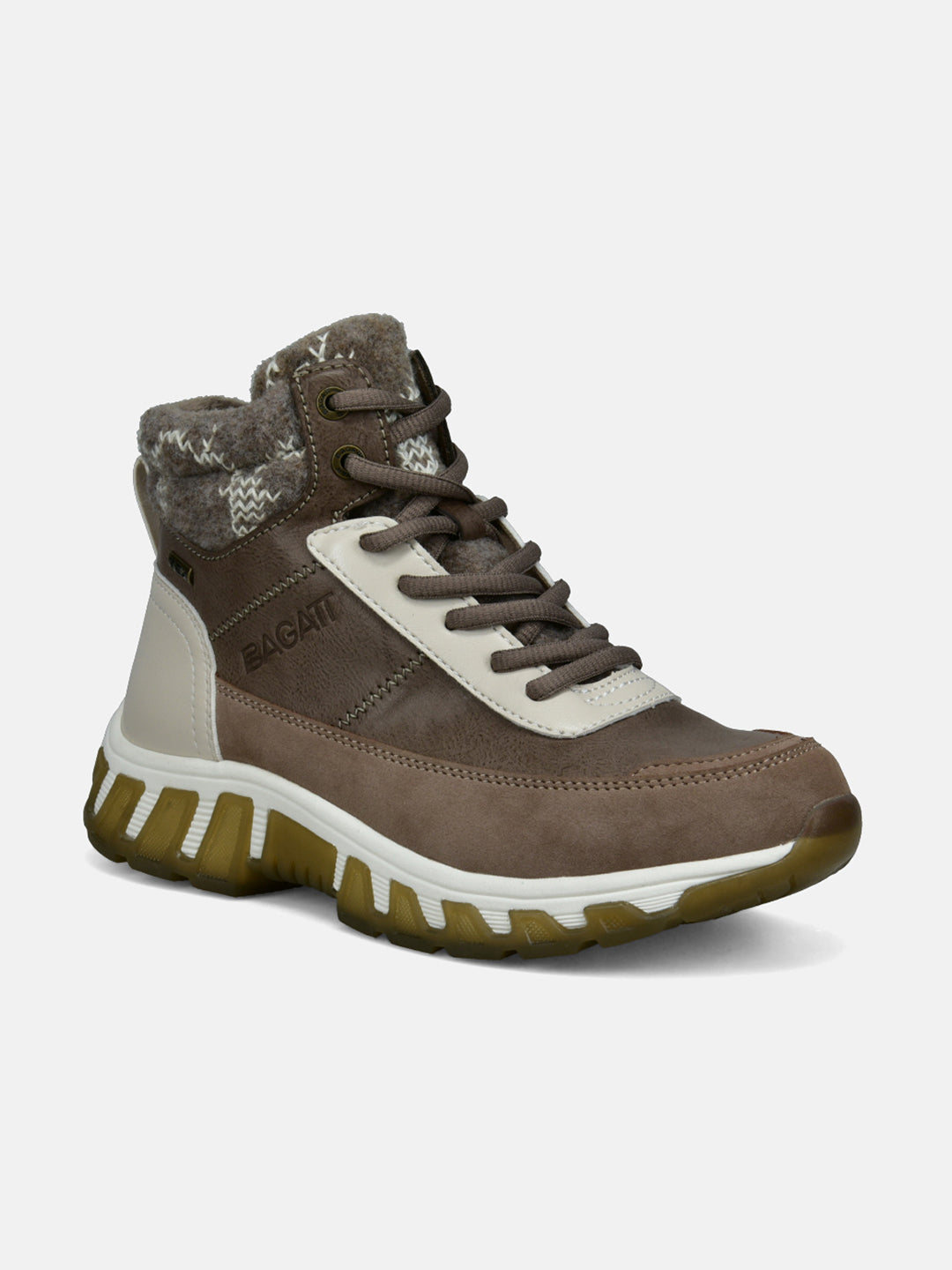 BAGATT Chi TEX Taupe High Top Sneakers