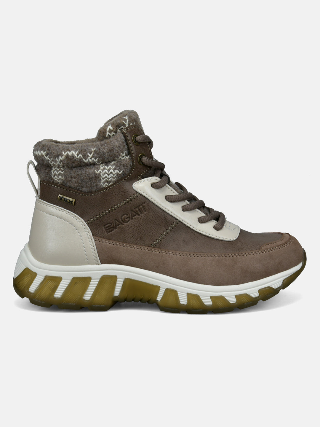 BAGATT Chi TEX Taupe High Top Sneakers