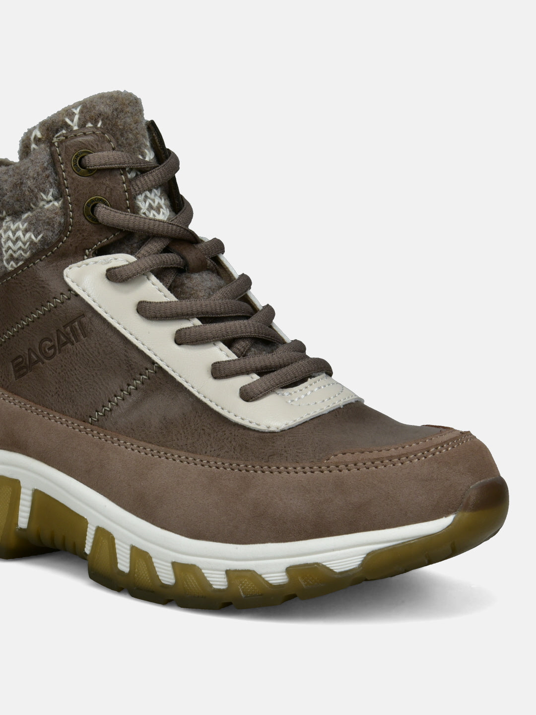 BAGATT Chi TEX Taupe High Top Sneakers