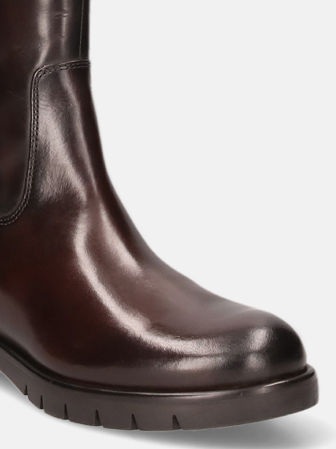 BAGATT Nubuck Leather Dark Brown Knee Boots