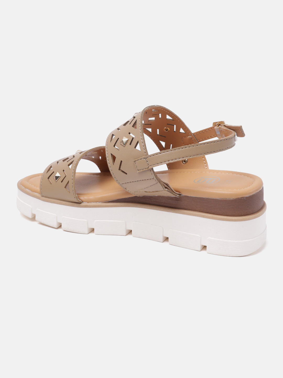 BAGATT Mariella Light Brown Back Strap Flatform sandals