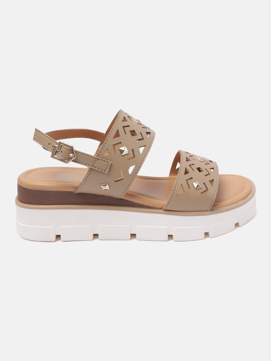 BAGATT Mariella Light Brown Back Strap Flatform sandals