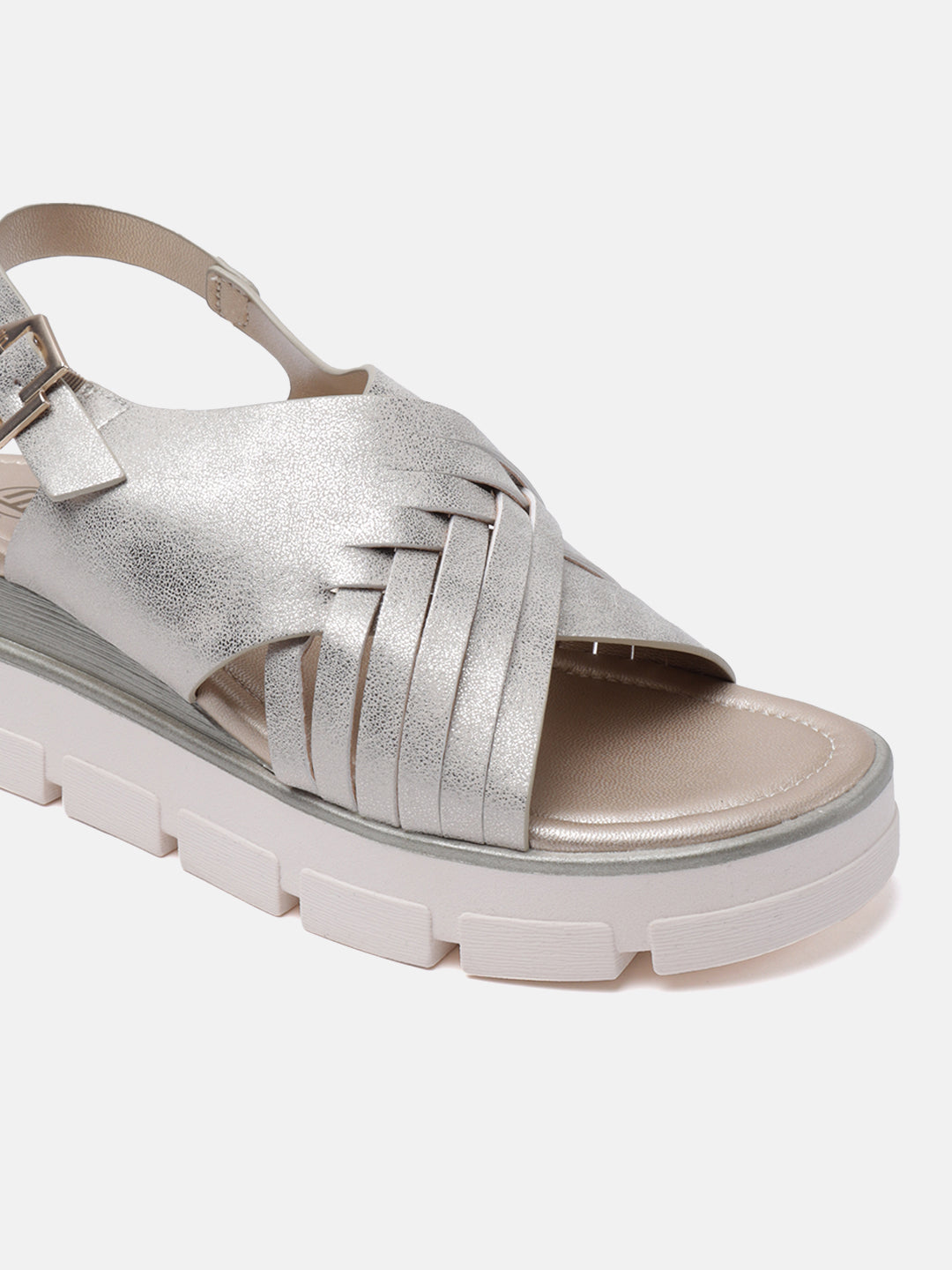 BAGATT Mariella Gold Back Strap Flatform sandals