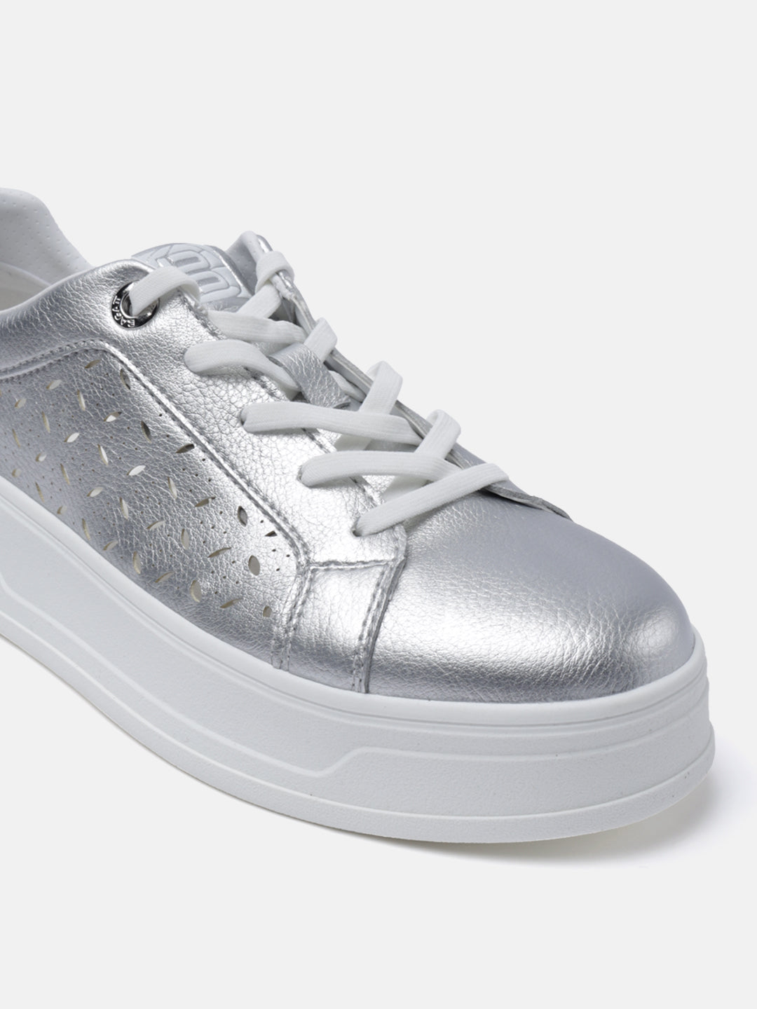 BAGATT Piper Evo Silver Mid Top Sneakers