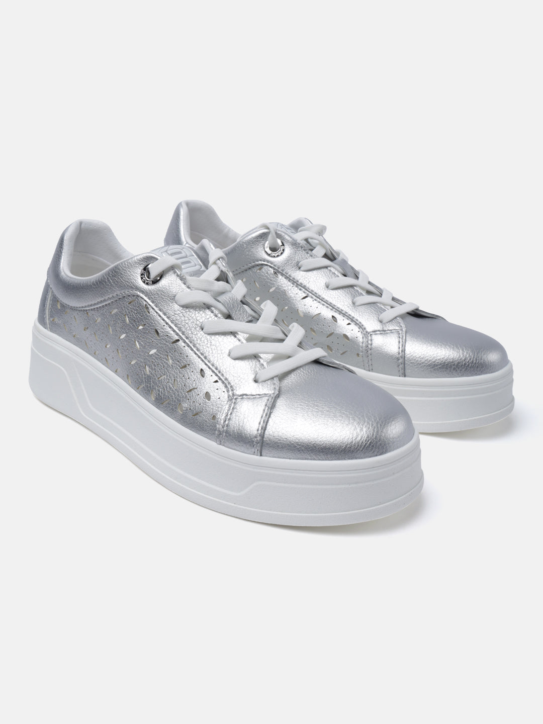 BAGATT Piper Evo Silver Mid Top Sneakers