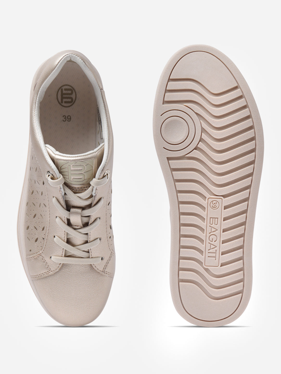 BAGATT Piper Evo Gold Mid Top Sneakers