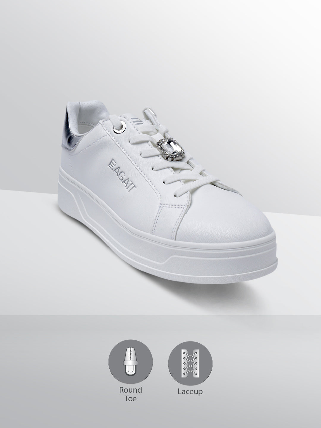 BAGATT Piper Evo White Mid Top Sneakers