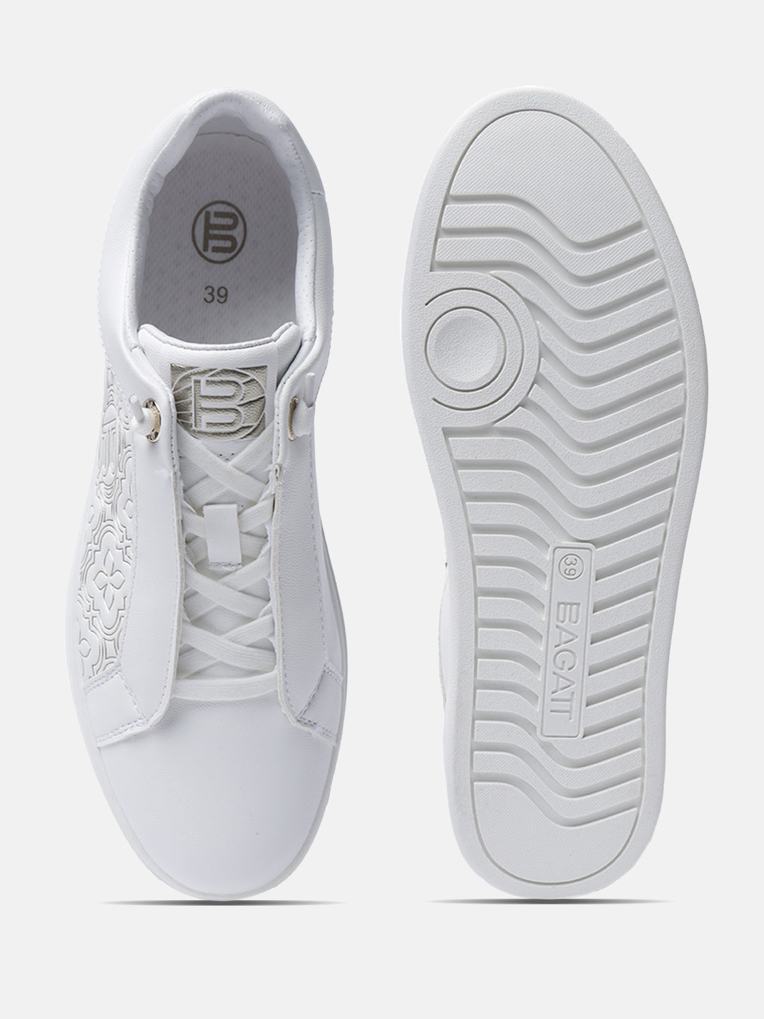 BAGATT Piper Evo White Mid Top Sneakers