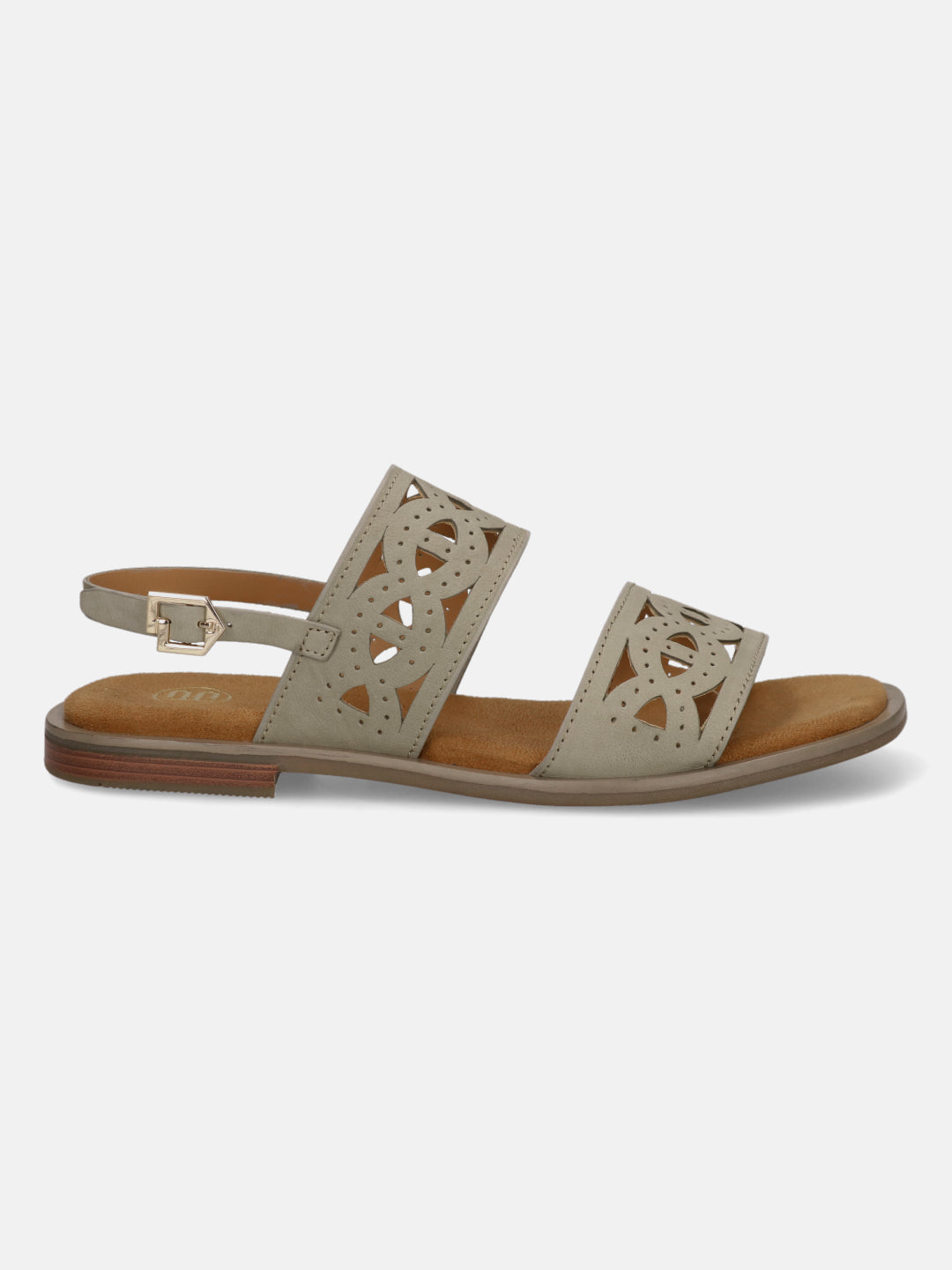 BAGATT Yasha Light Green Premium Leather Back Strap Flat sandals