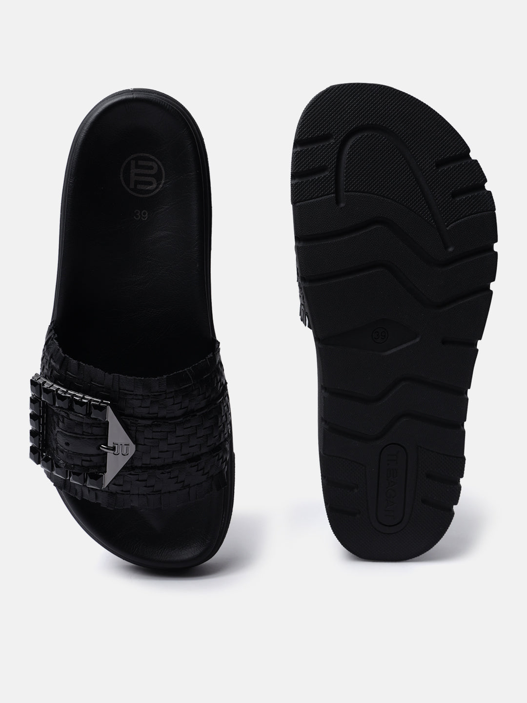 BAGATT Dalia Evo Black Flatform sandals