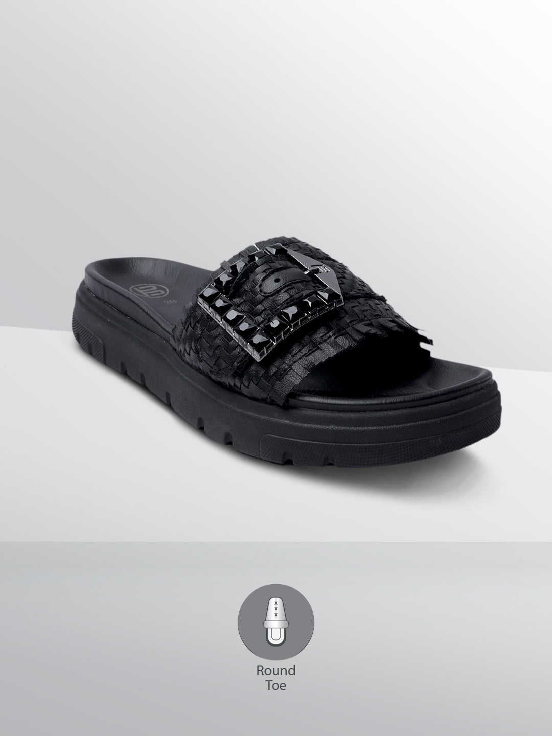 BAGATT Dalia Evo Black Flatform sandals