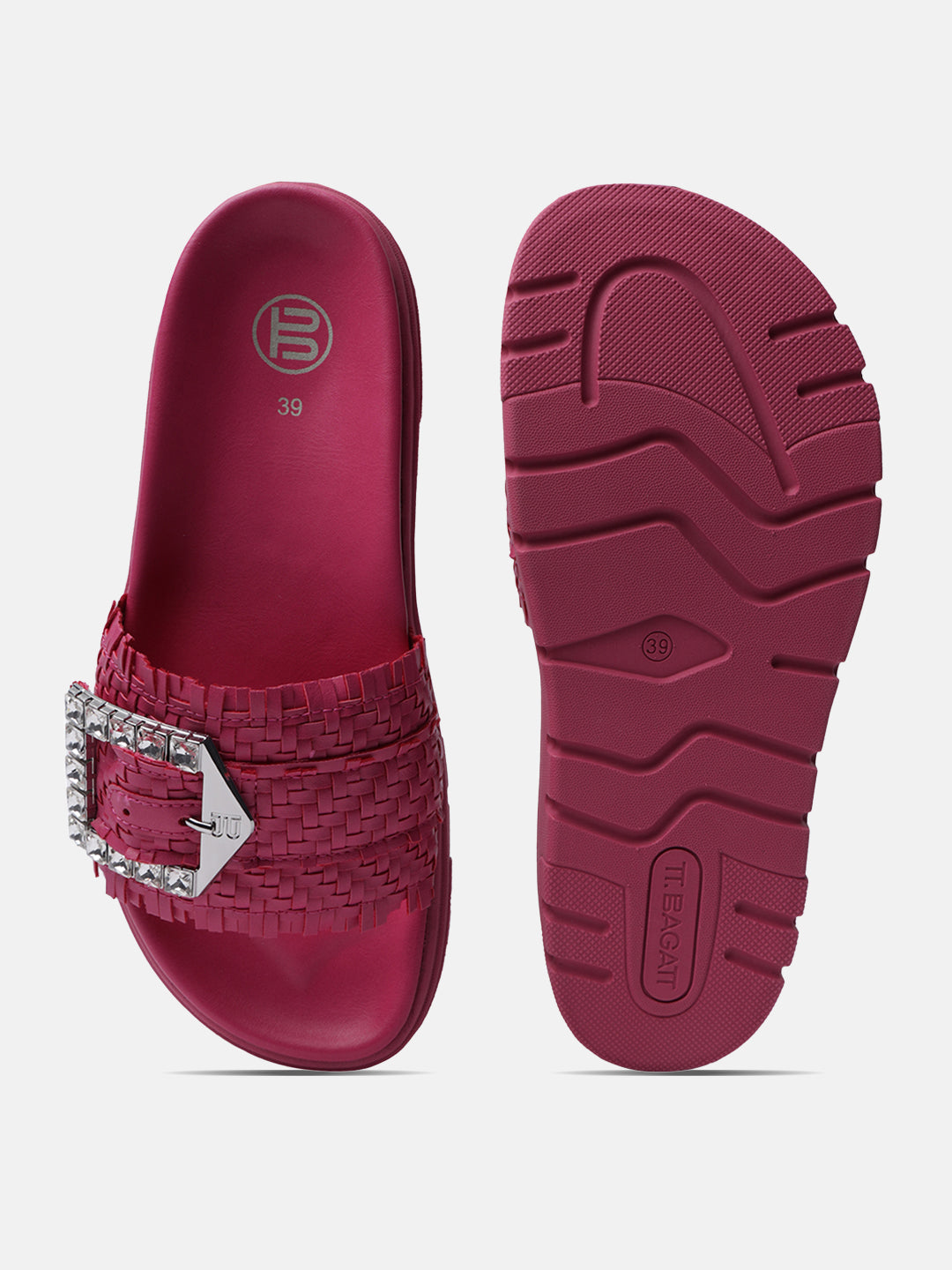 BAGATT Dalia Evo Pink Flatform sandals