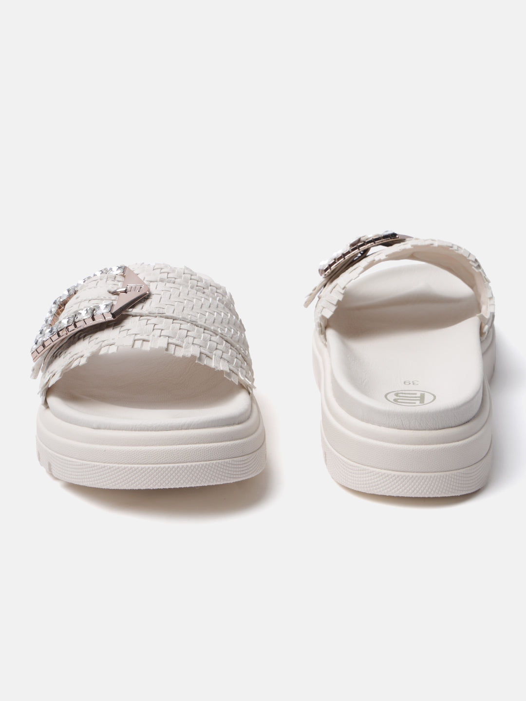 BAGATT Dalia Evo Beige Flatform sandals