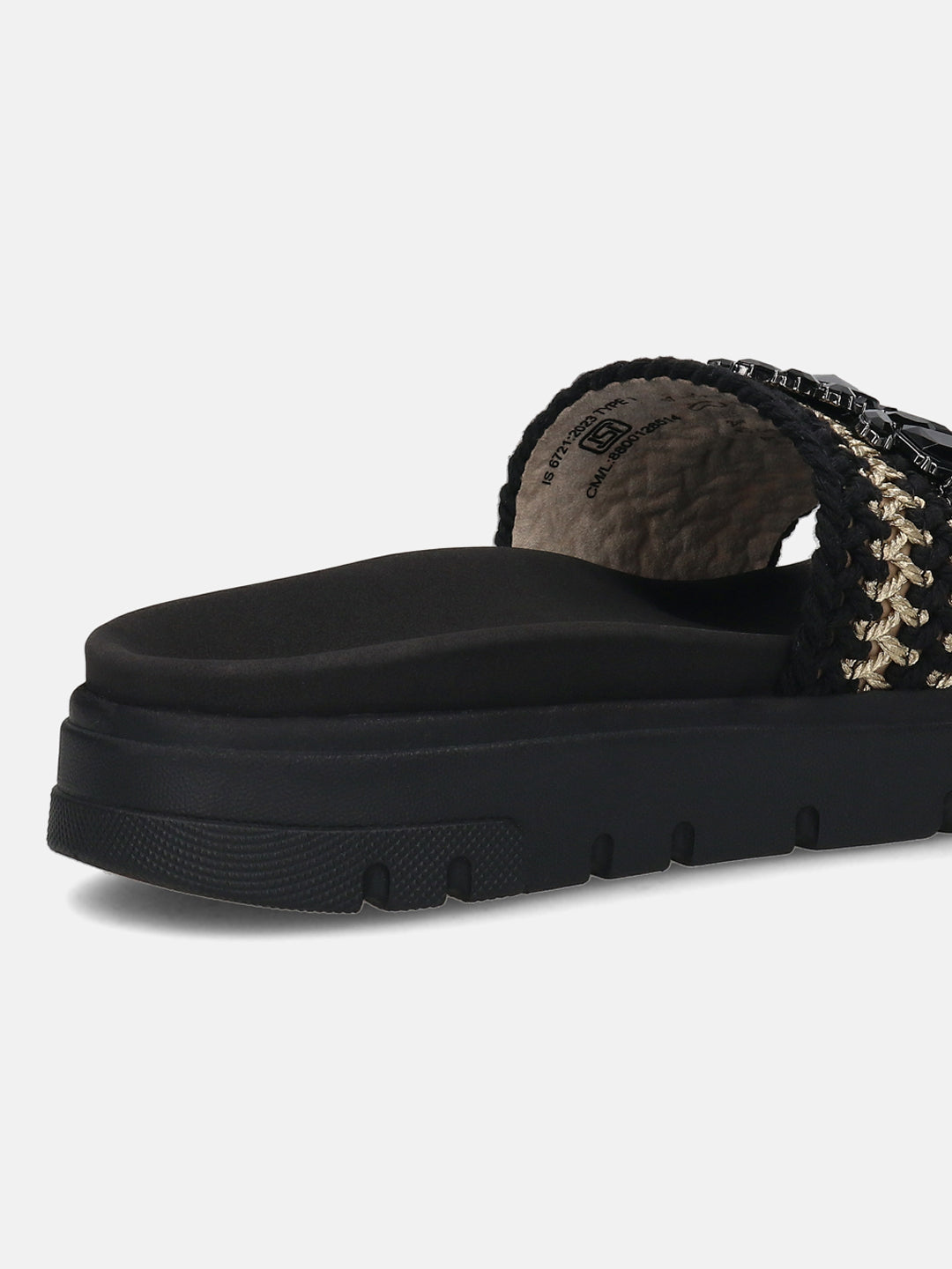 TT.BAGATT Dalia Evo black Flatform Sandals
