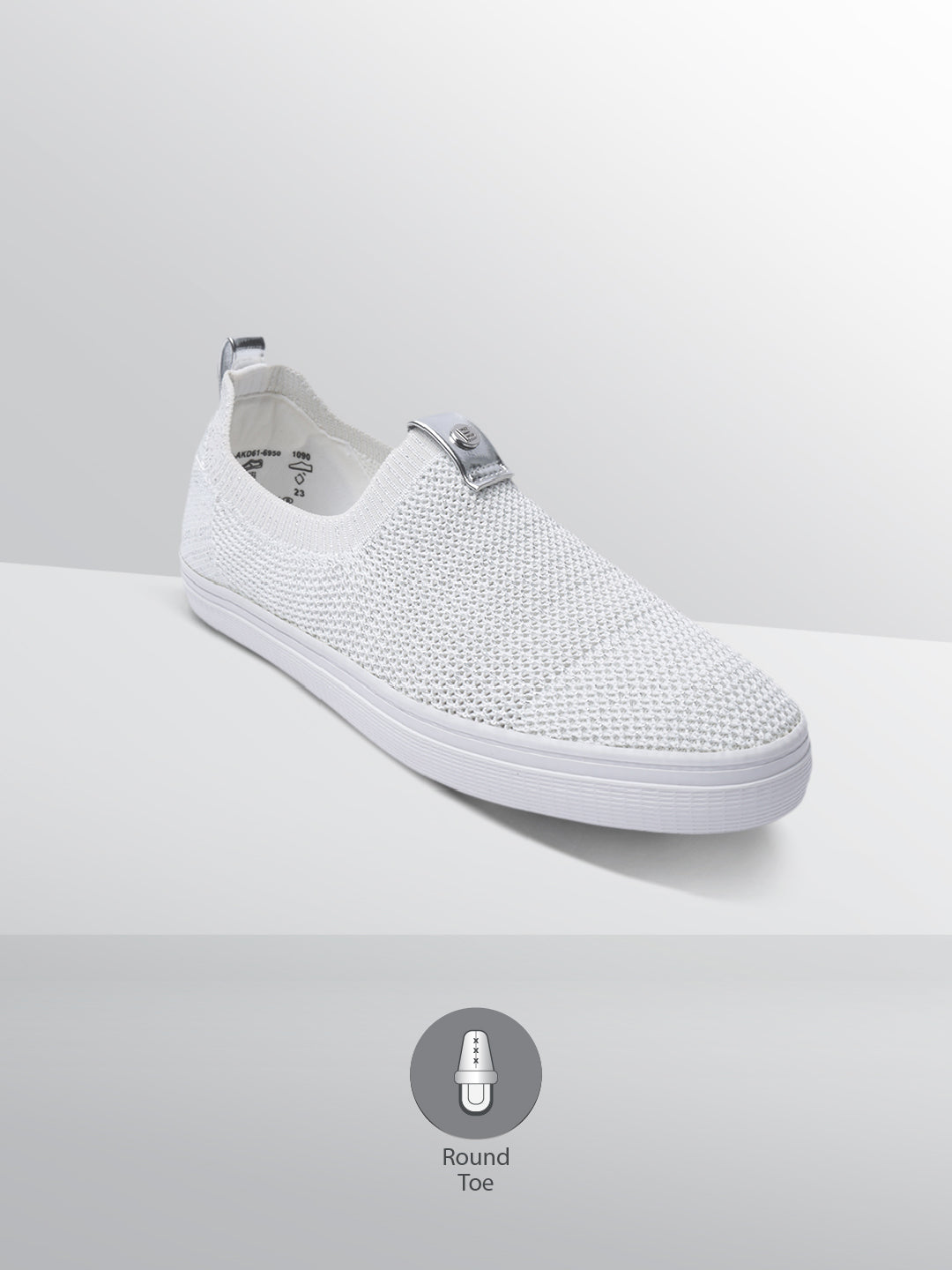 BAGATT Lali White Casuals Slip-Ons