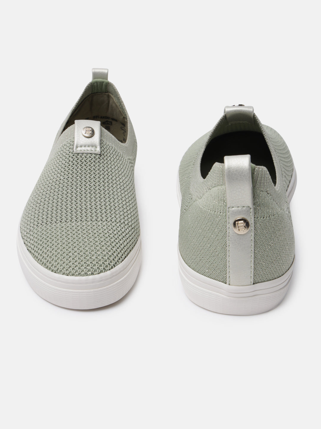 BAGATT Lali Light Green Casuals Slip-Ons