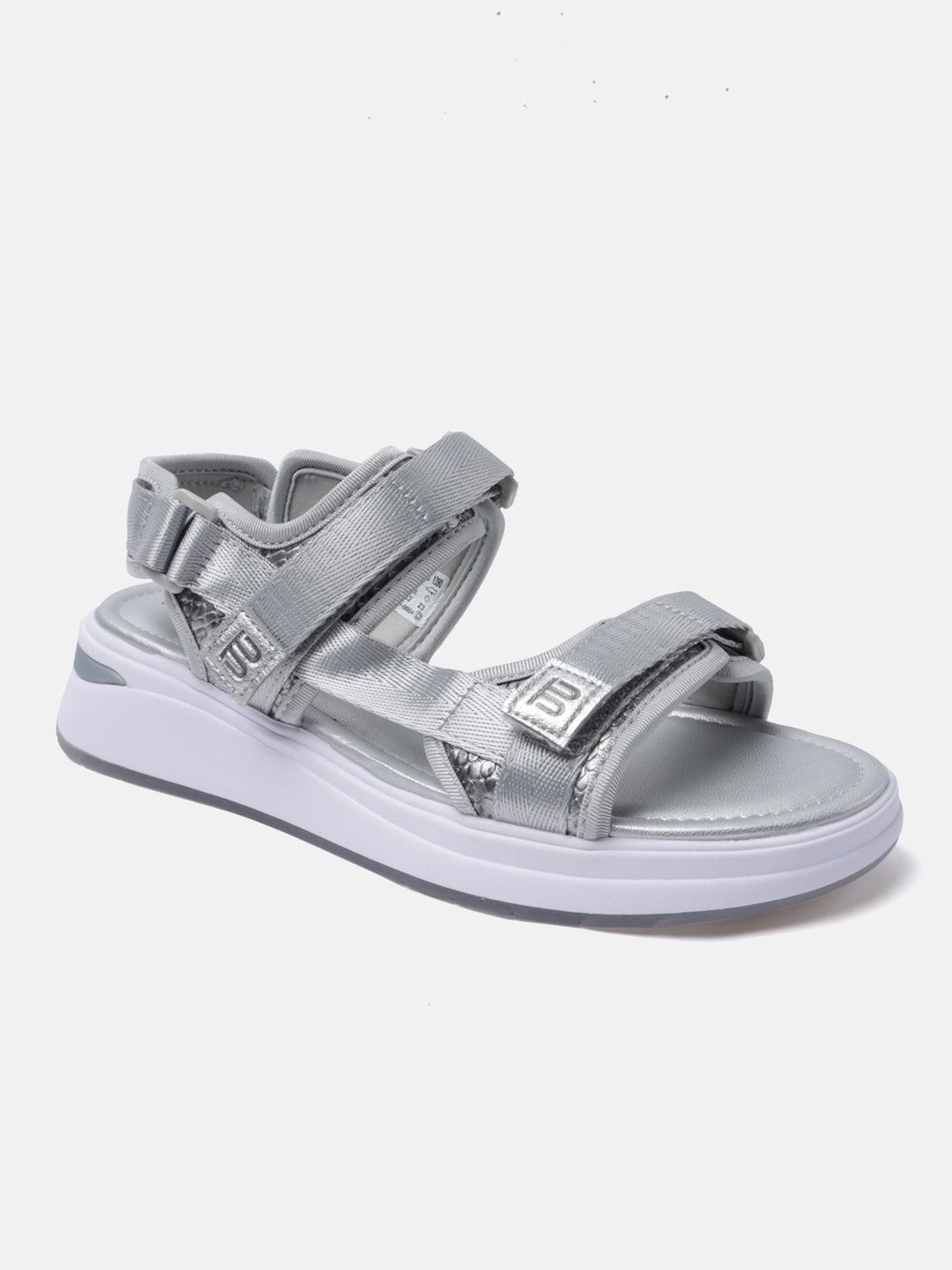 BAGATT Silver Back Strap Sandals