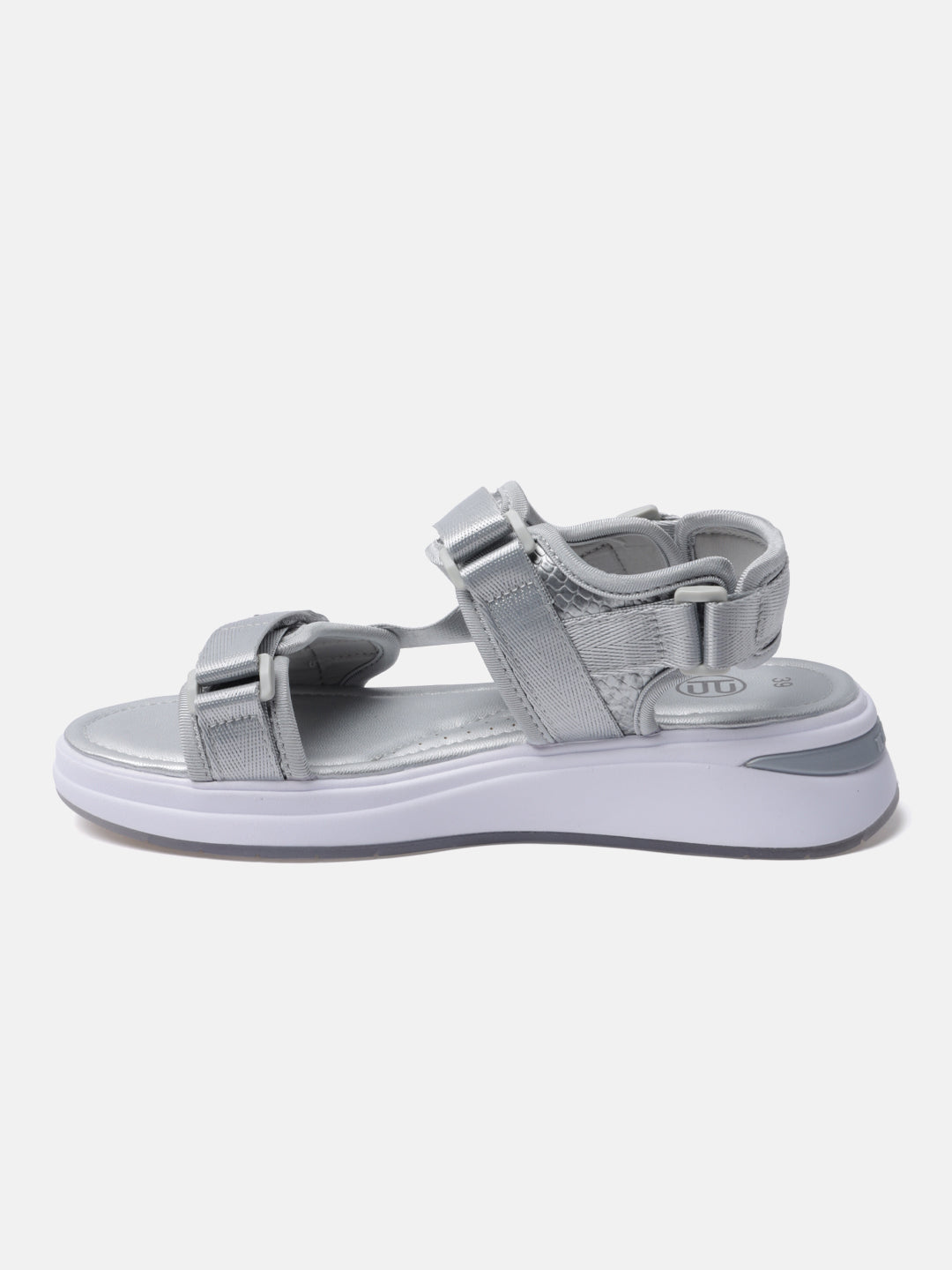 BAGATT Silver Back Strap Sandals