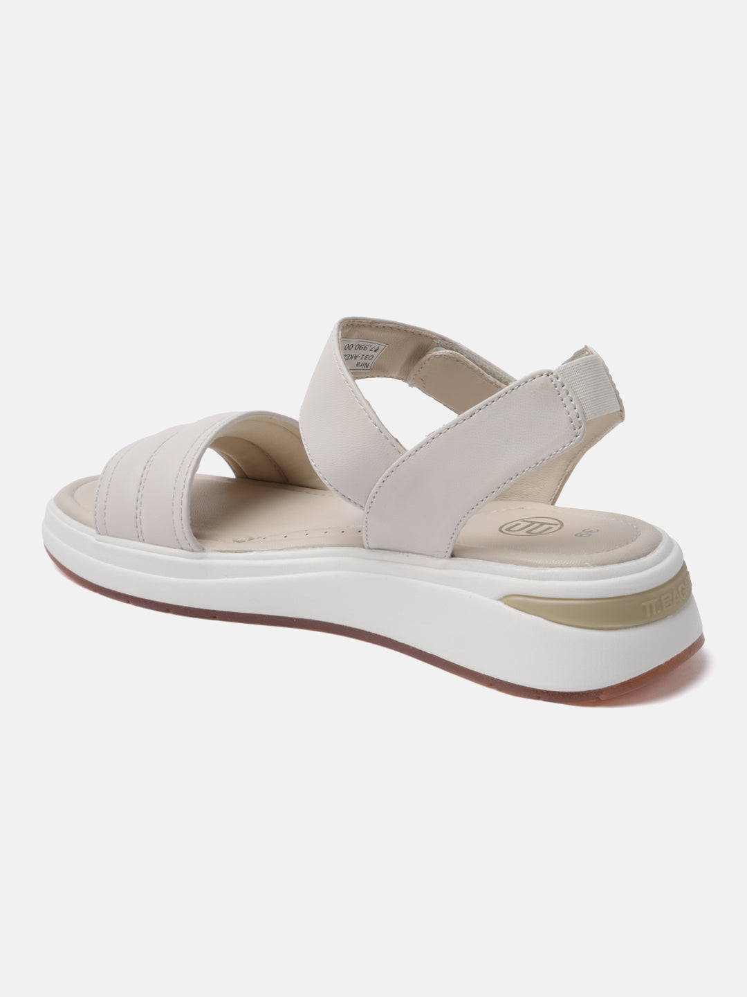 BAGATT Nira Beige Ankle strap Flatform sandals