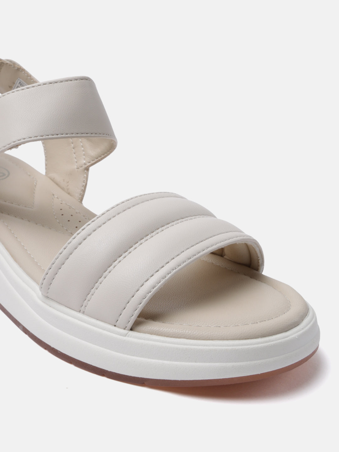 BAGATT Nira Beige Ankle strap Flatform sandals