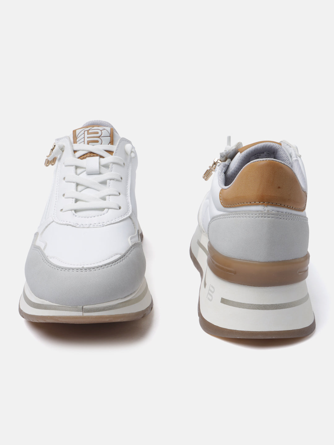 BAGATT Callisti Light Grey Mid Top Sneakers