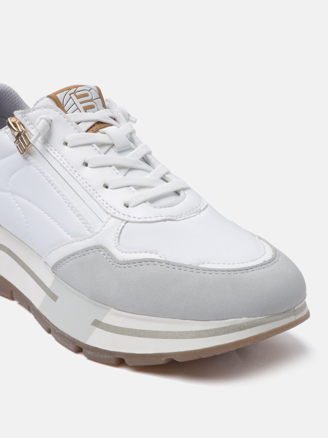 BAGATT Callisti Light Grey Mid Top Sneakers