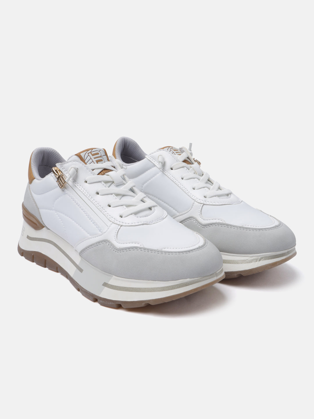 BAGATT Callisti Light Grey Mid Top Sneakers