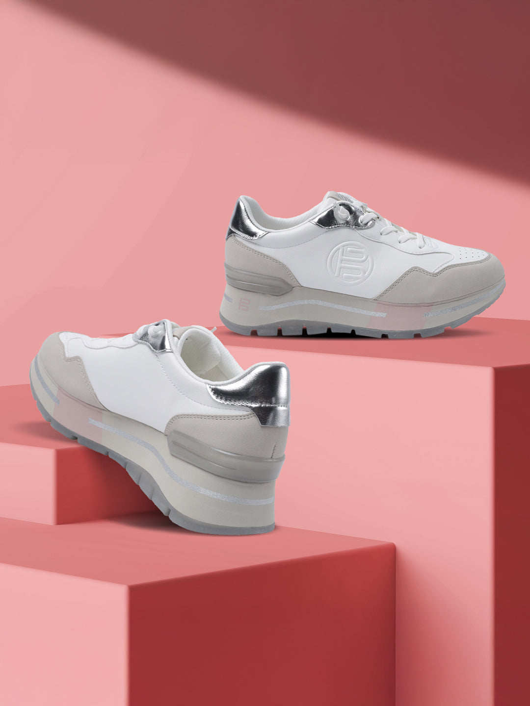 BAGATT Callisti White Mid Top Sneakers - Main Image