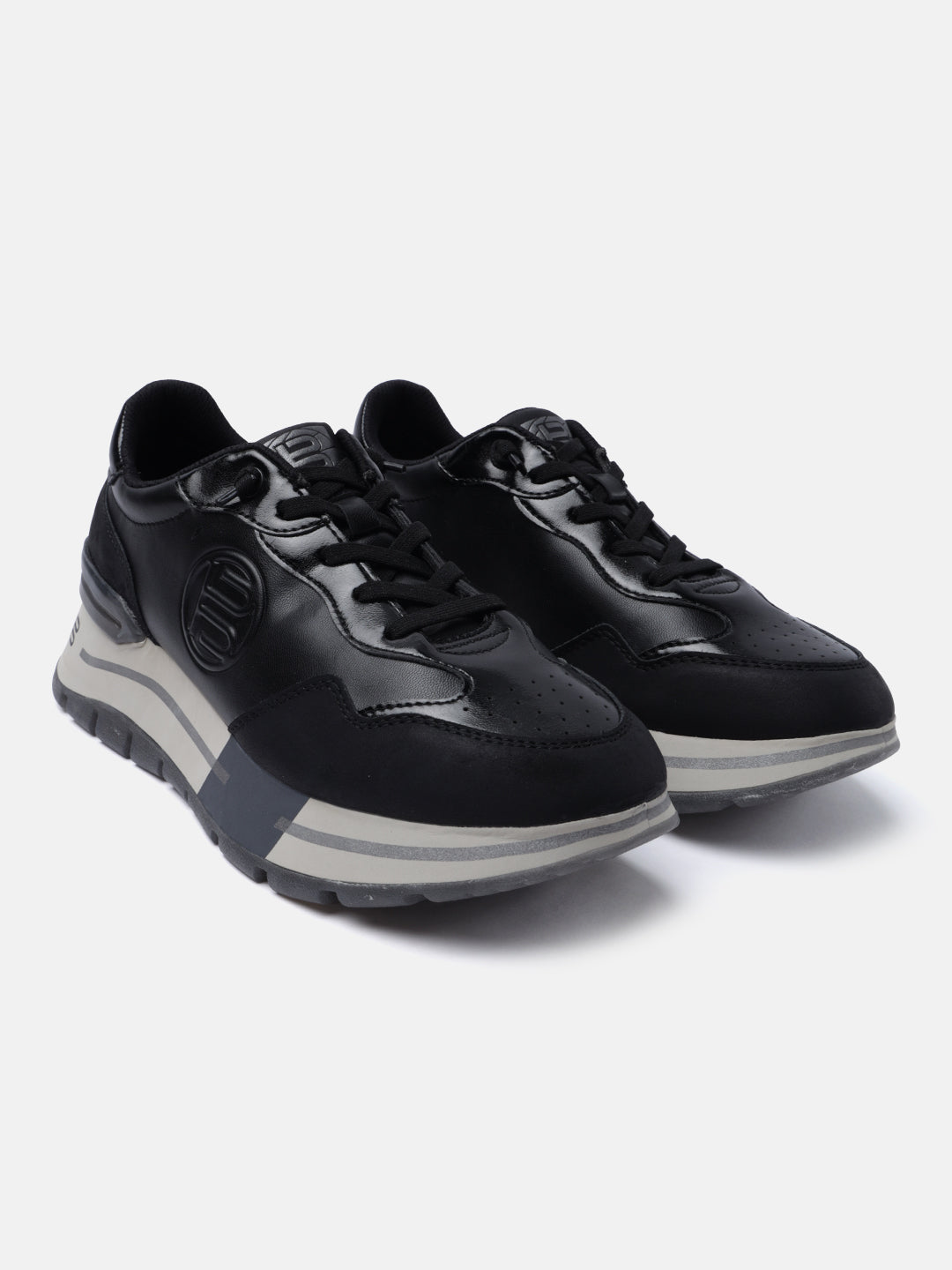 BAGATT Callisti Black Mid Top Sneakers