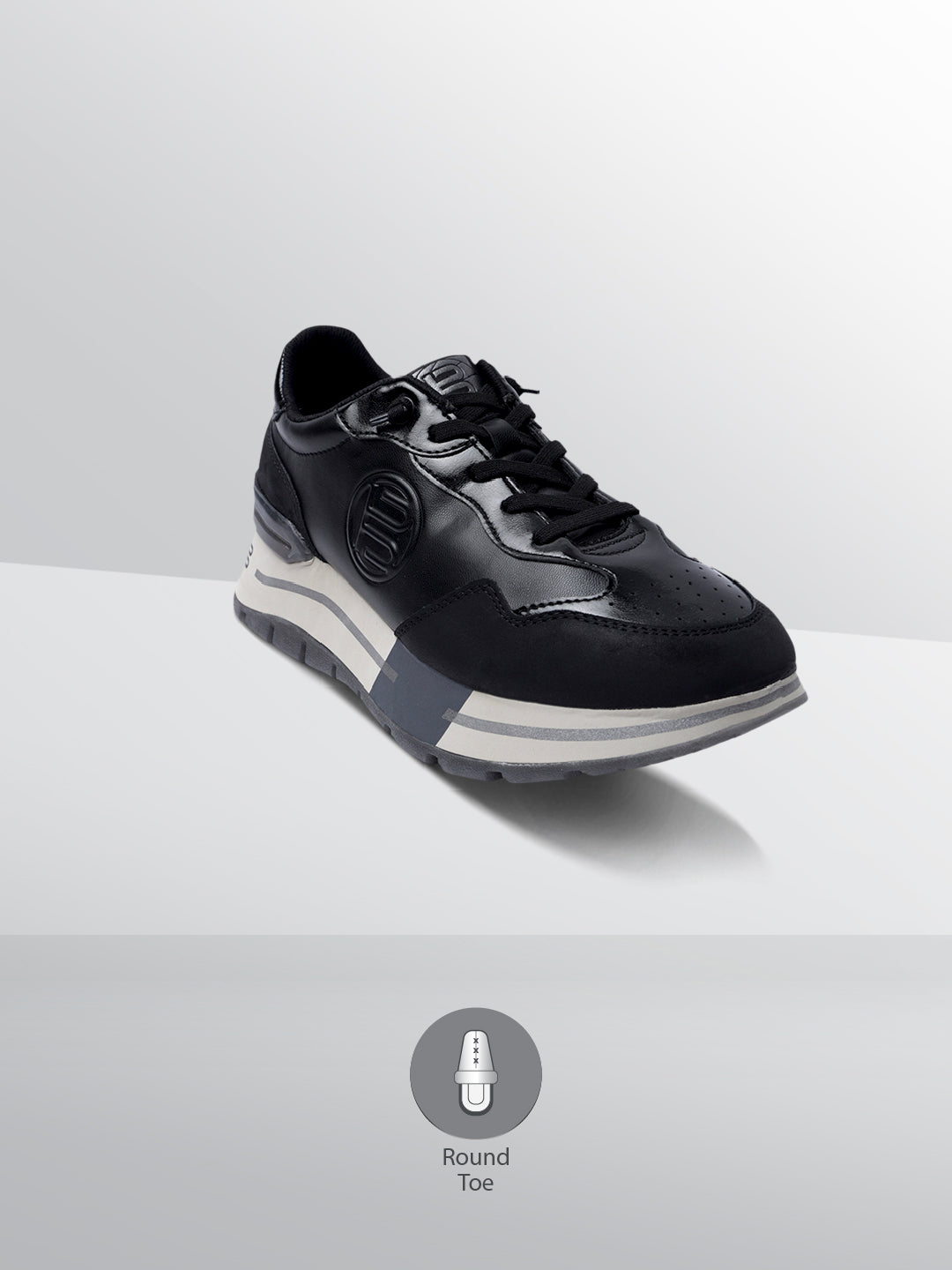 BAGATT Callisti Black Mid Top Sneakers