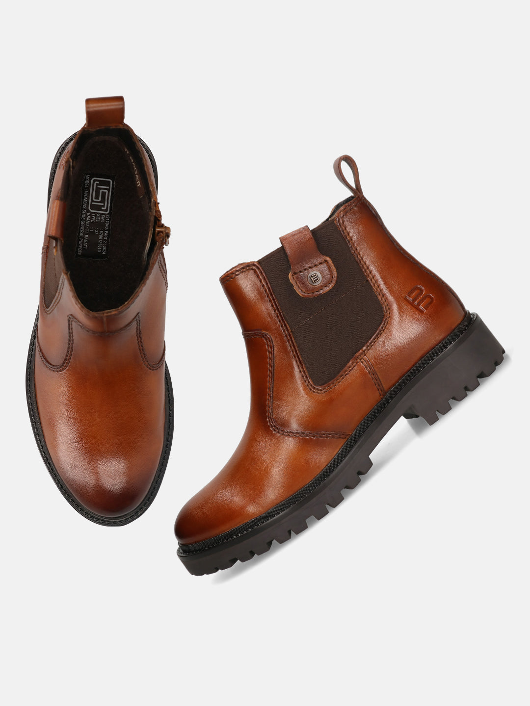 TT.BAGATT Rania Cognac Premium Leather Chelsea Boots