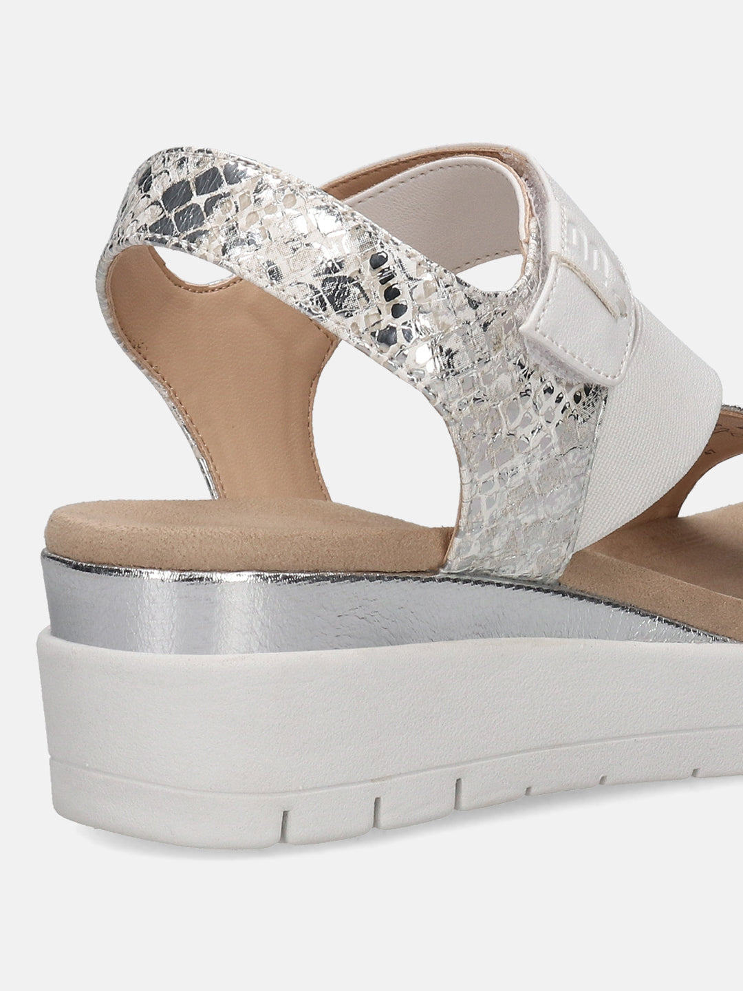 TT.BAGATT Senay Silver Flatform Heels