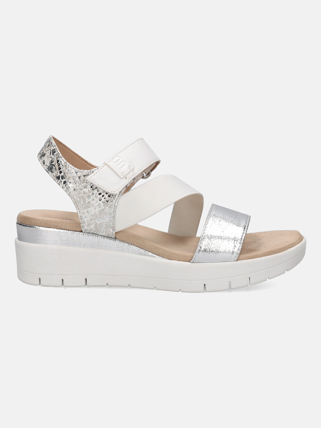 TT.BAGATT Senay Silver Flatform Heels