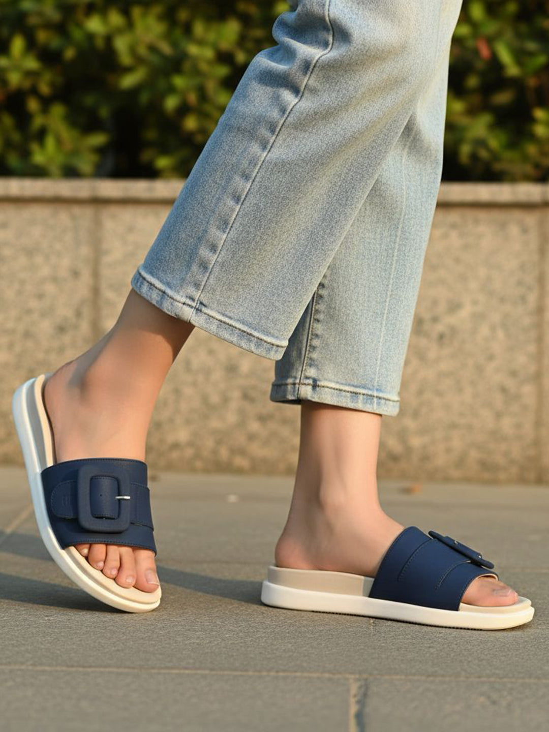 TT.BAGATT Becca dark blue Flatform Sandals