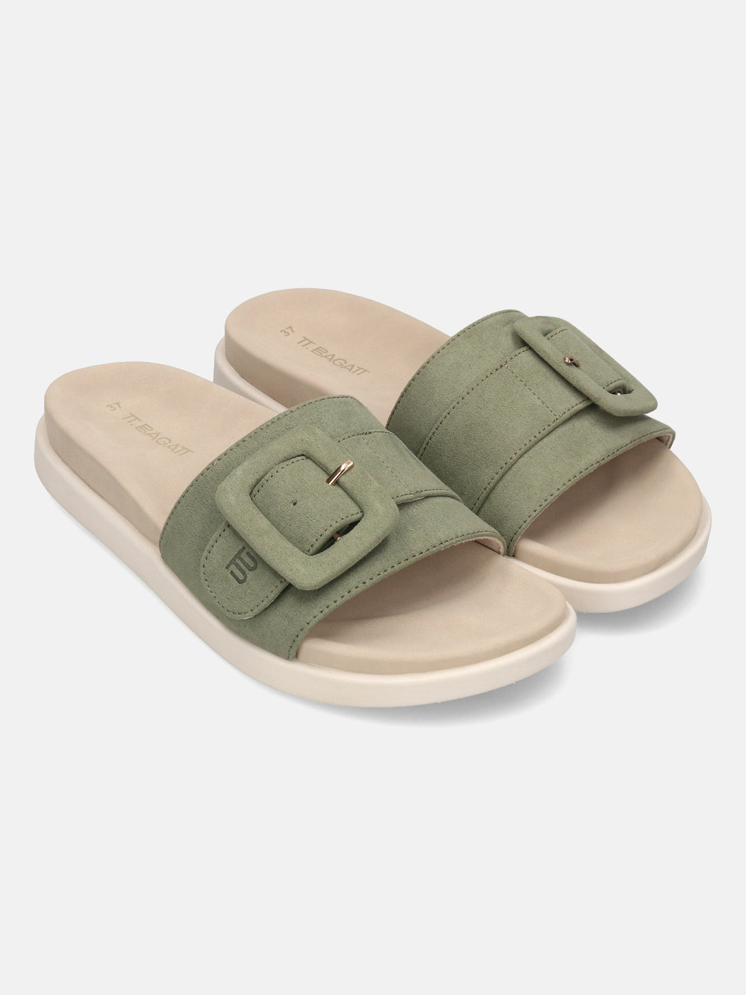 TT.BAGATT Becca green Flatform Sandals