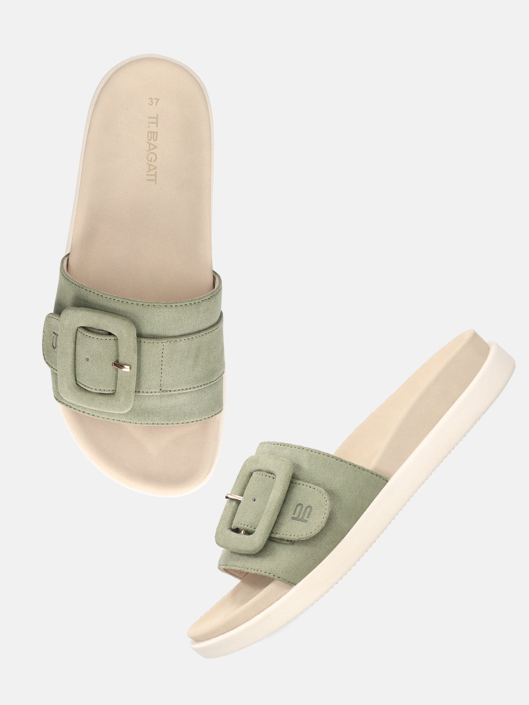 TT.BAGATT Becca green Flatform Sandals
