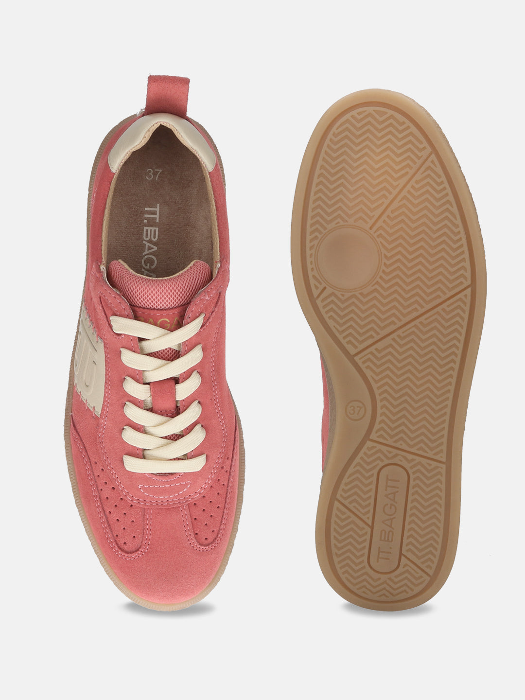 TT.BAGATT Staz light red Premium Leather Sneakers