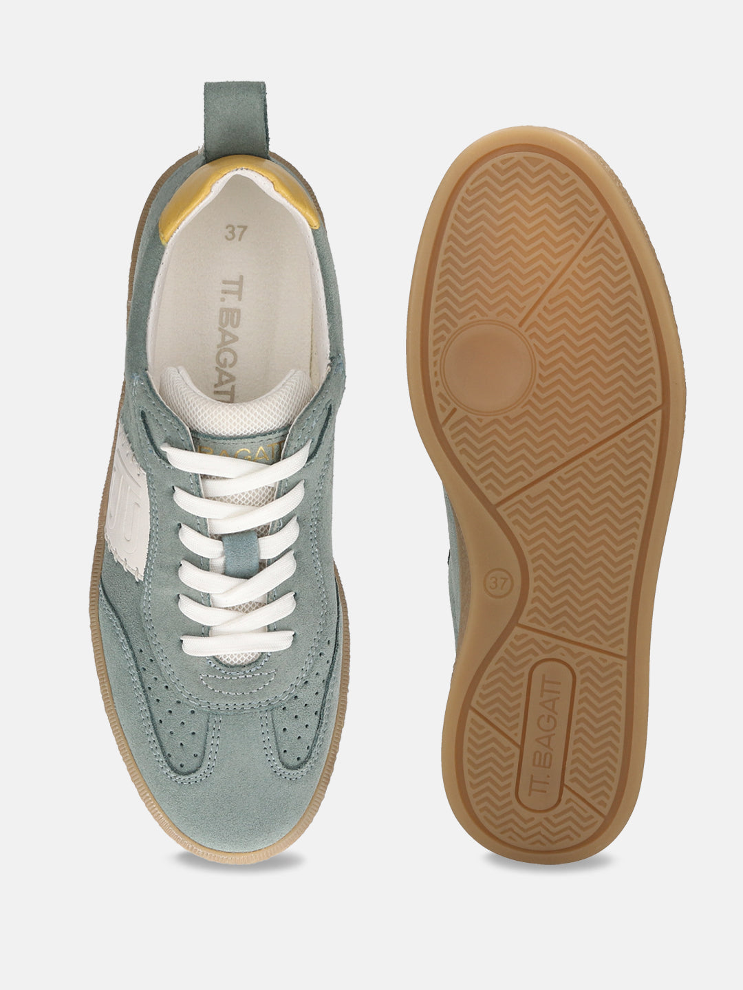TT.BAGATT Staz light green Premium Leather Sneakers