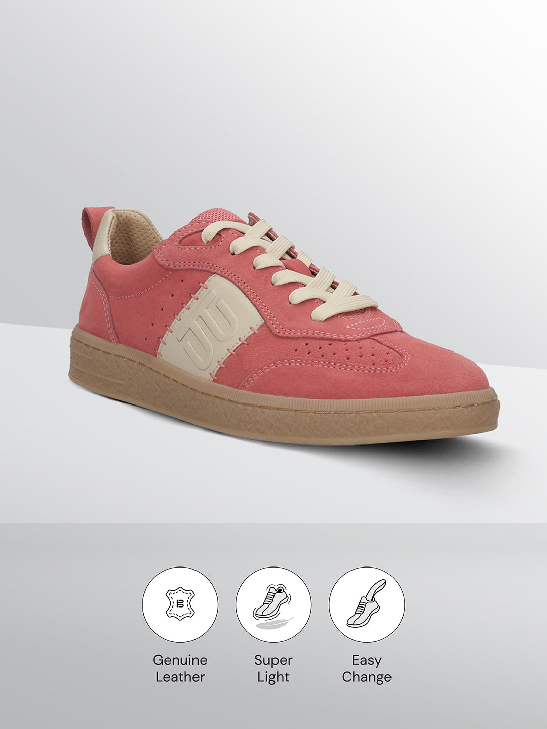 TT.BAGATT Staz light red Premium Leather Sneakers