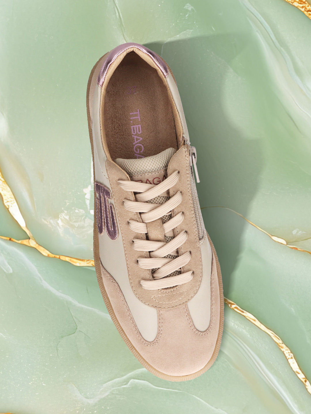 TT.BAGATT Staz sand Premium Leather Sneakers