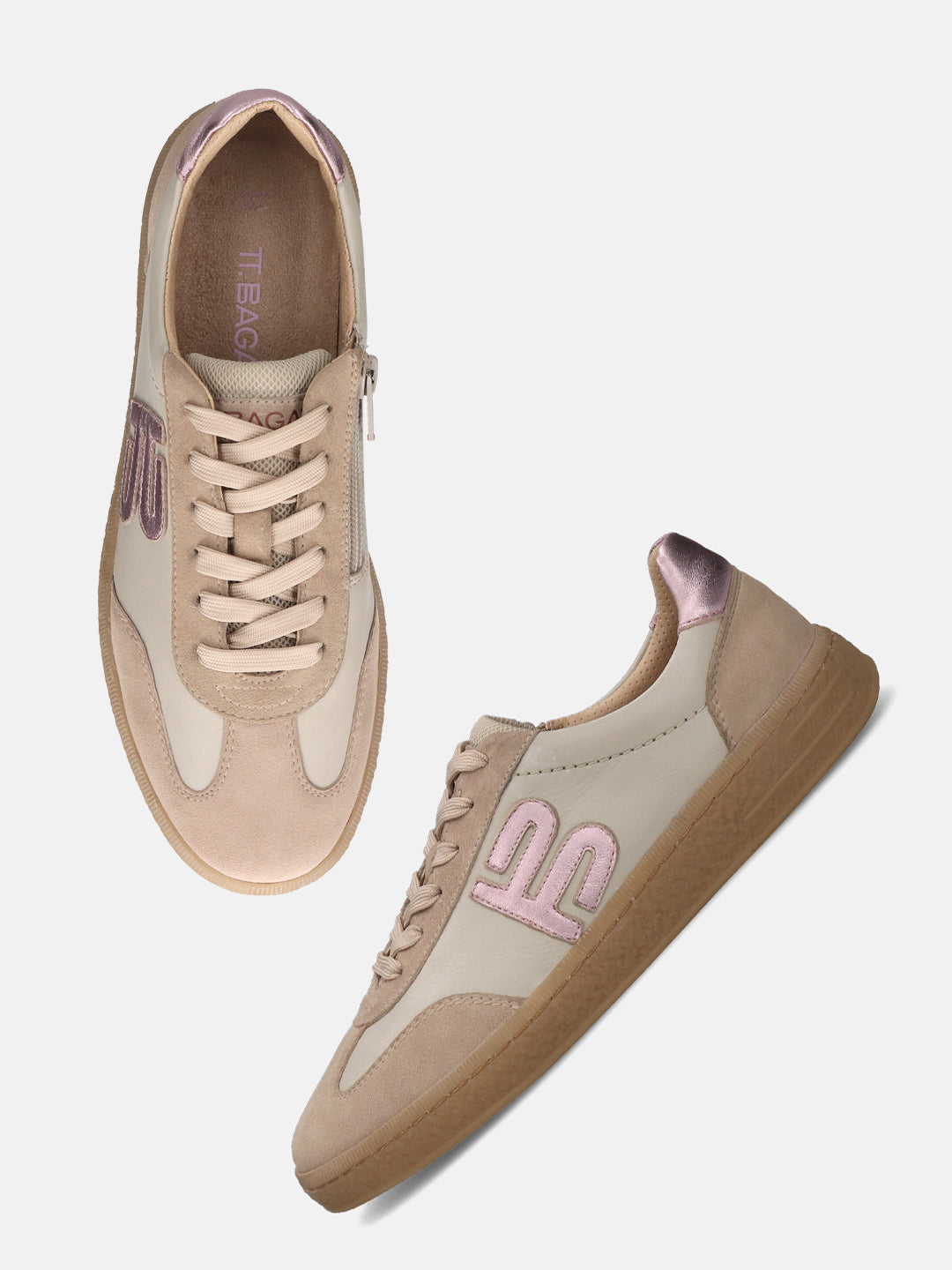TT.BAGATT Staz sand Premium Leather Sneakers