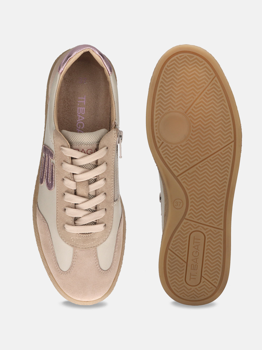 TT.BAGATT Staz sand Premium Leather Sneakers