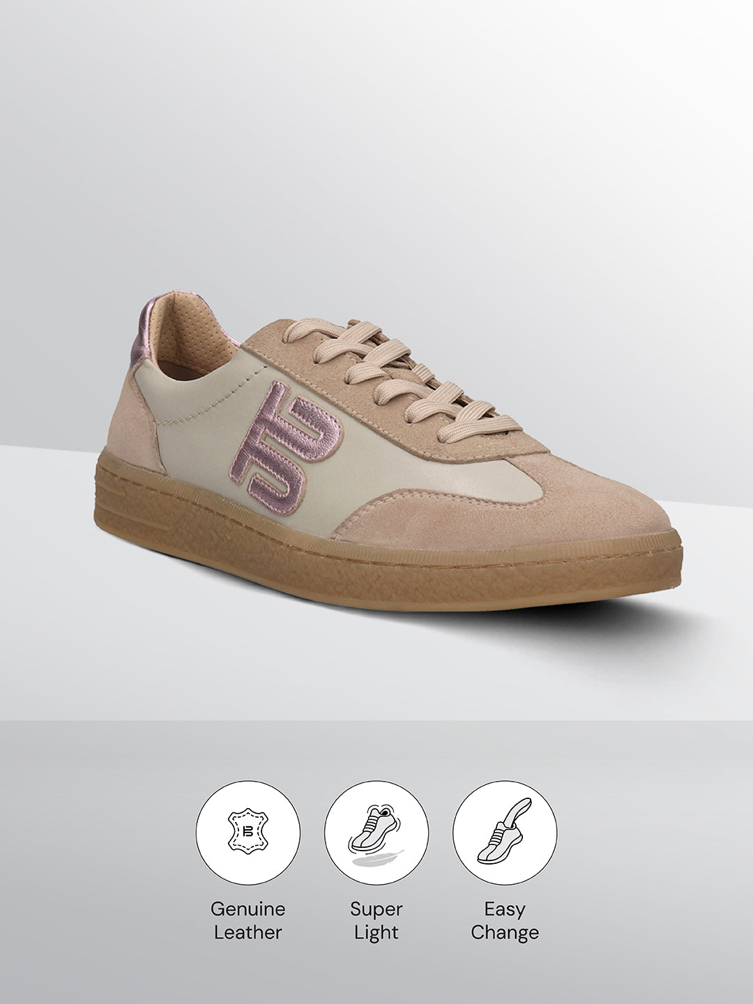 TT.BAGATT Staz sand Premium Leather Sneakers