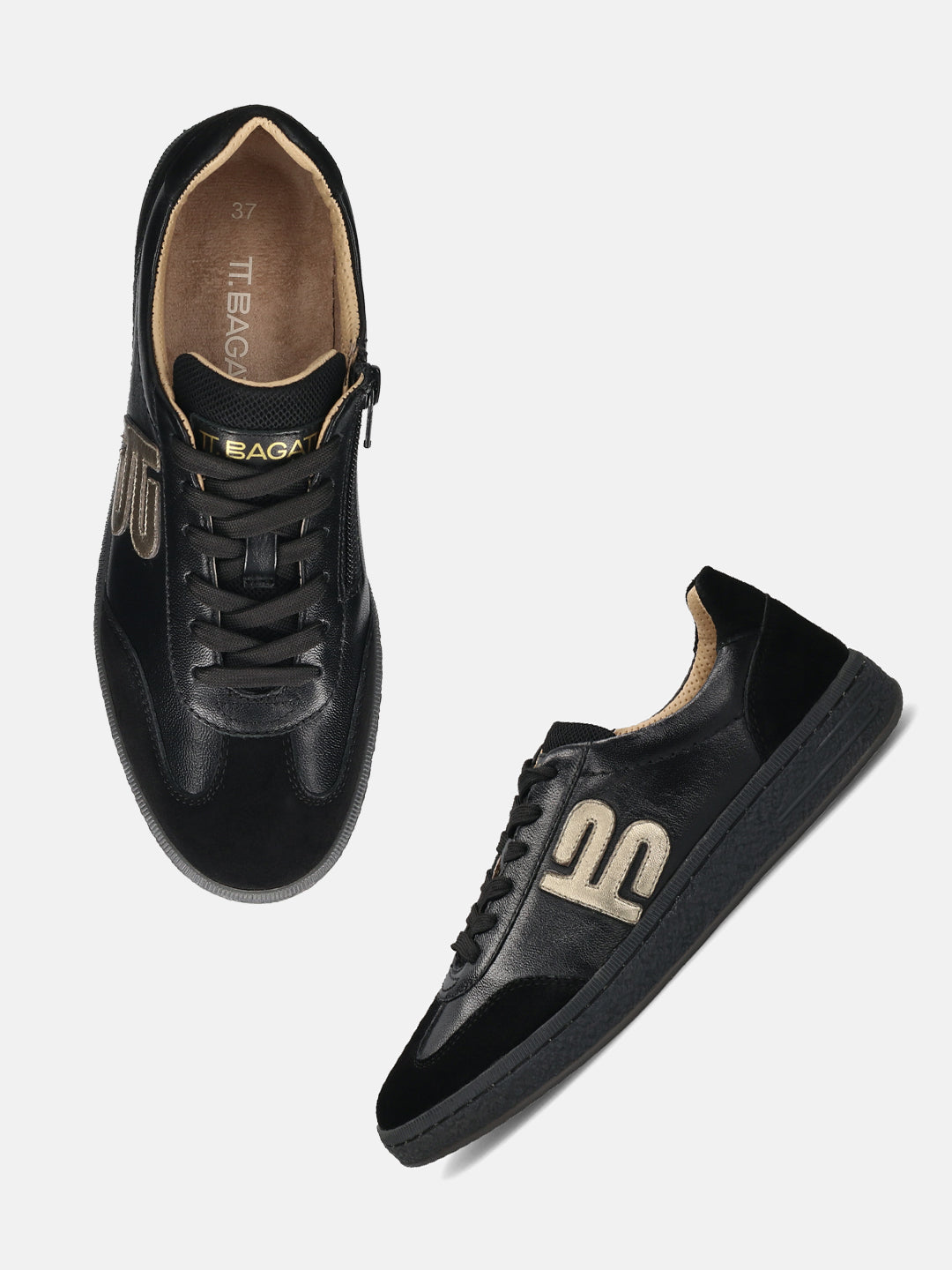TT.BAGATT Staz black Premium Leather Sneakers