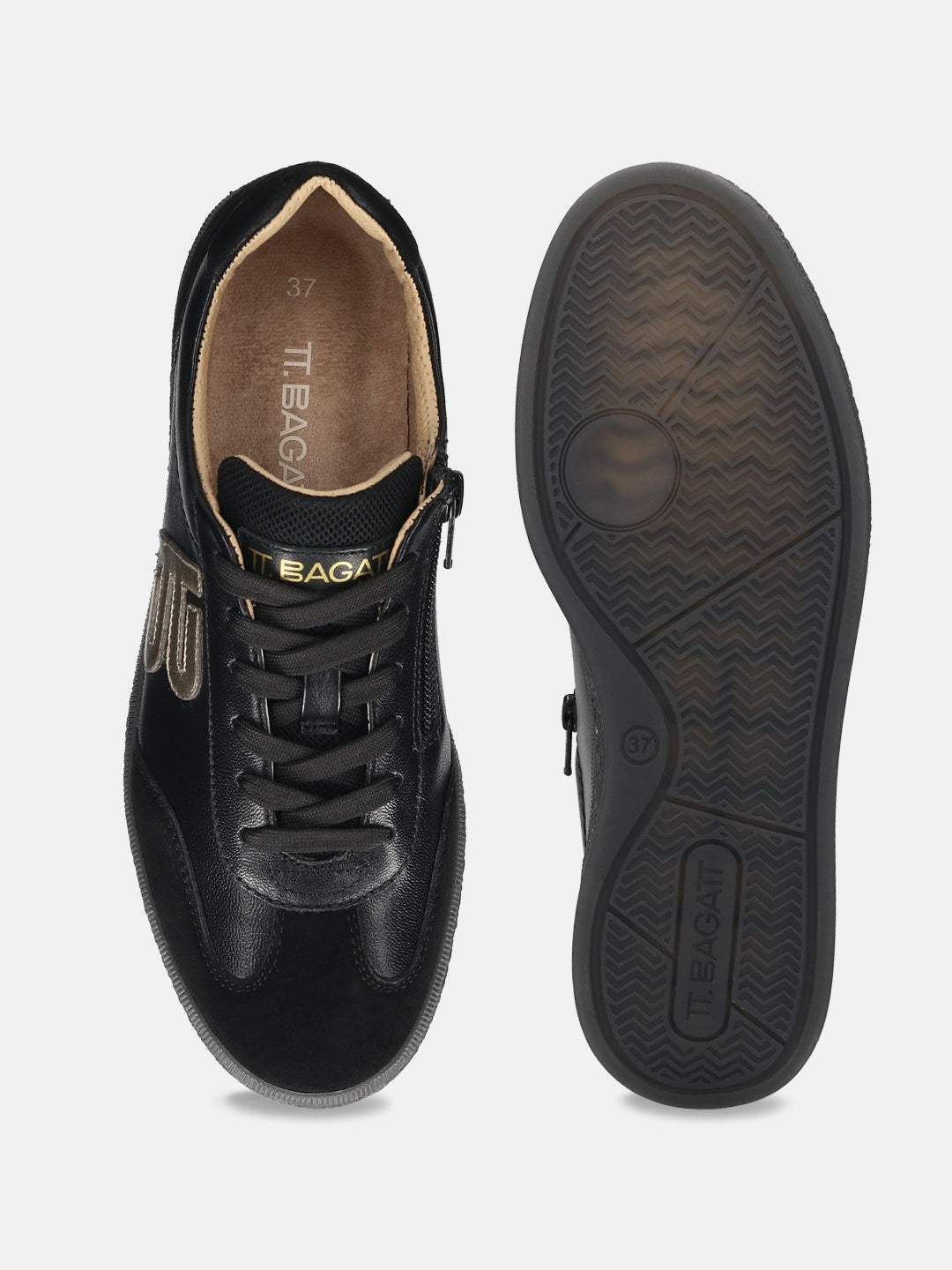 TT.BAGATT Staz black Premium Leather Sneakers